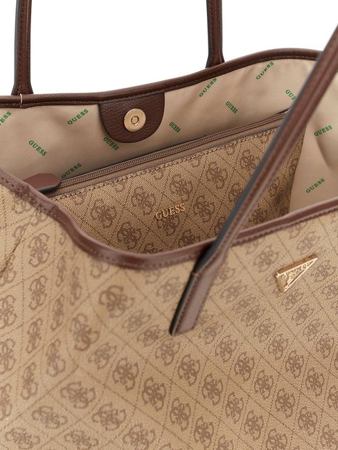 ECO VICTTORIA Sac à bandoulière logo latte / marron - Sacs pour Femme