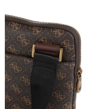 GUESS VEZZOLA Smart Sac plat marron/ocre - Sacs en Bandoulières pour Homme - 3