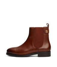 TOMMY HILFIGER STUD LOW CHELSEA Bottine en cuir marron cognac - Chaussures Femme - 2
