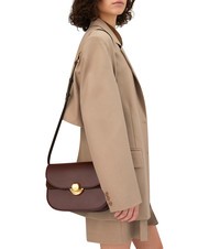 FURLA SFERA Sac en cuir avec rabat épaule chocolat - Sacs pour Femme - 7