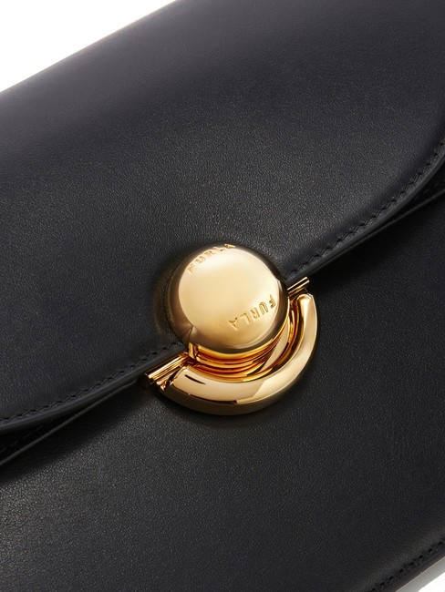 SFERA Sac en cuir avec rabat épaule Noir - Sacs pour Femme