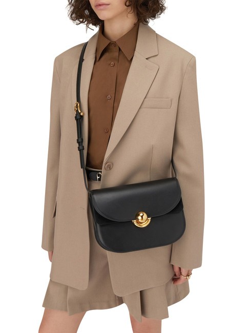 SFERA Sac en cuir avec rabat épaule Noir - Sacs pour Femme