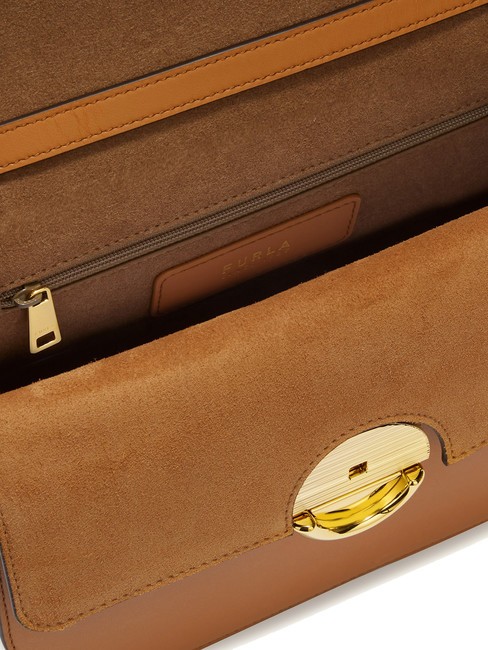 SFERA Sac en cuir avec rabat épaule Brandy - Sacs pour Femme