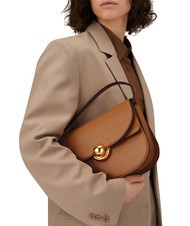 FURLA SFERA Sac en cuir avec rabat épaule Brandy - Sacs pour Femme - 6