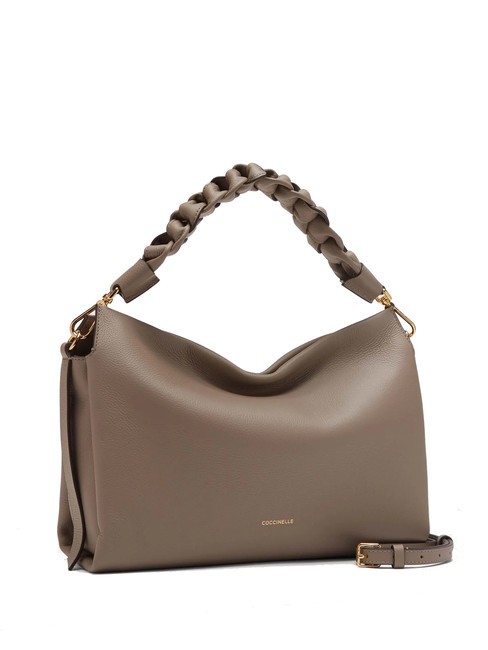 BOHEME GRANA DOUBLE Sac &agrave; main, avec bandouli&egrave;re, en cuir chaud t./rosace - Sacs pour Femme