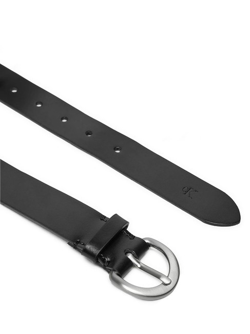 CK JEANS CLASSIC Ceinture en cuir pvh noir - Ceintures