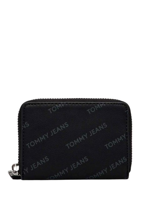 TOMMY JEANS ESS MUST  Portefeuille zippé noir partout - Portefeuilles Femme