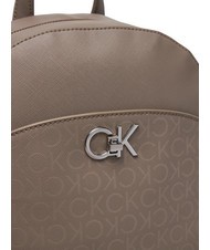 CALVIN KLEIN RE-LOCK  Sac à dos pour femme monogramme de cendre pu - Sacs pour Femme - 3