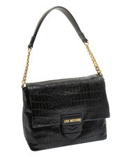 LOVE MOSCHINO CROCO Sac à bandoulière Noir - Sacs pour Femme - 2