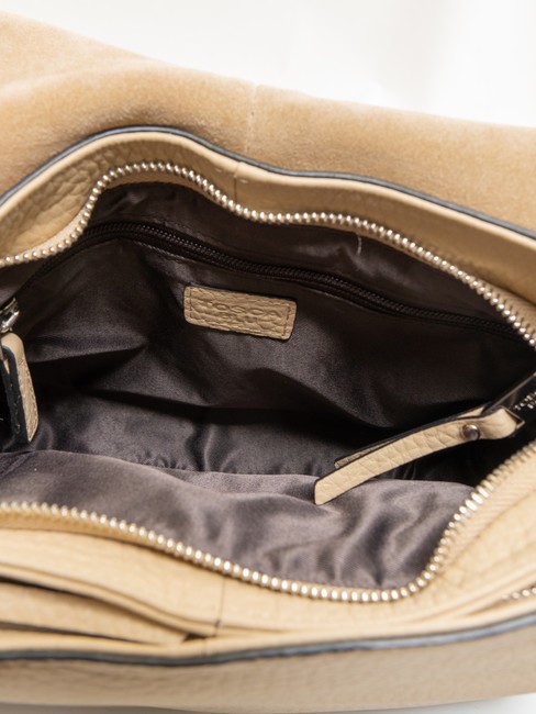 SIERRA Sac en cuir avec bandoulière BEIGE - Sacs pour Femme