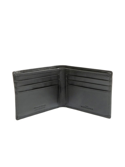 EMBOSSED LOGO Portefeuille en cuir avec protection RFID noir - Portefeuilles Homme