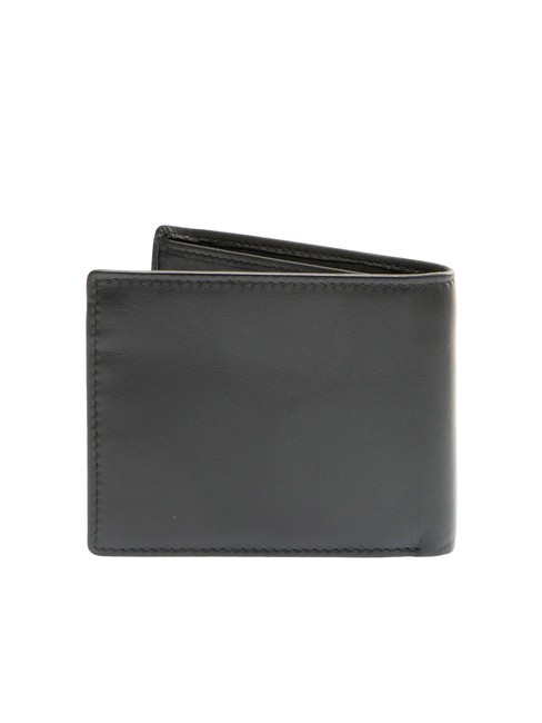 EMBOSSED LOGO Portefeuille en cuir avec protection RFID noir - Portefeuilles Homme