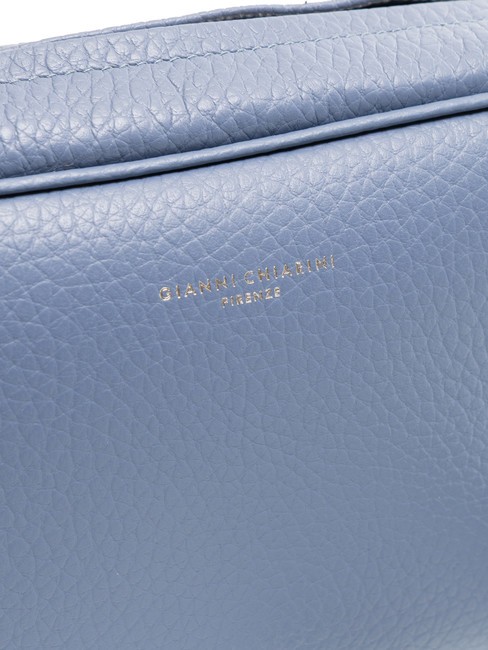 LOGO PRINT Sac de chambre en cuir martelé ming bleu - Sacs pour Femme