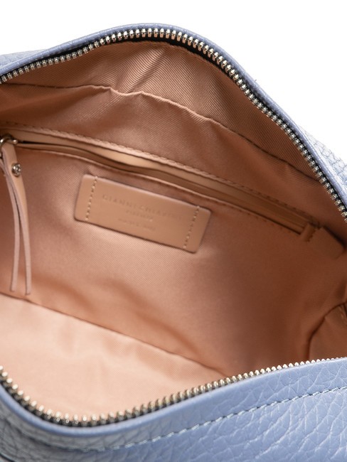 LOGO PRINT Sac de chambre en cuir martelé ming bleu - Sacs pour Femme