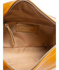 GIANNI CHIARINI LOGO PRINT Sac de chambre en cuir lisse bronzage - Sacs pour Femme - 5