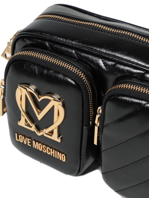 CITY POCKETS Sac porté épaule matelassé Noir - Sacs pour Femme