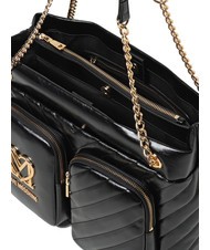 LOVE MOSCHINO CITY POCKETS Sac shopping matelassé Noir - Sacs pour Femme - 3
