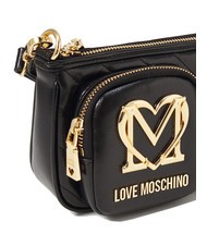 LOVE MOSCHINO CITY POCKETS Sac porté épaule matelassé Noir - Sacs pour Femme - 3