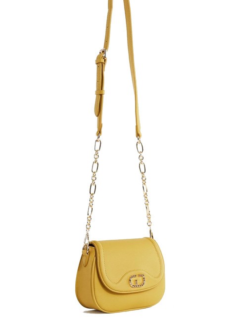 CLAUDIE Sac bandouli&egrave;re avec rabat jaune - Sacs pour Femme
