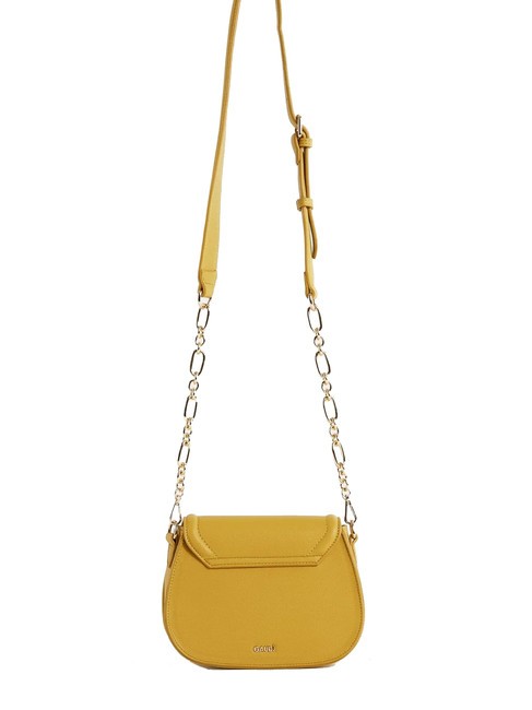 CLAUDIE Sac bandouli&egrave;re avec rabat jaune - Sacs pour Femme