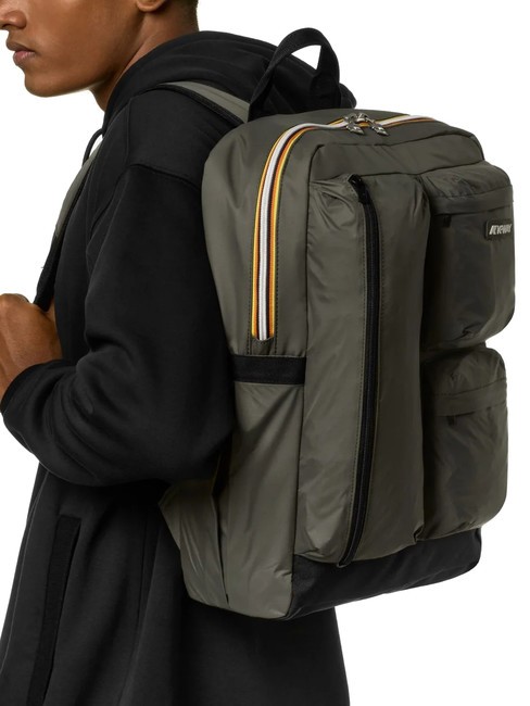 AMBERT Sac &agrave; dos pour ordinateur portable 15,6" vert noir&acirc;tre - Sacs &agrave; dos pour ordinateur portable