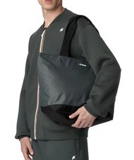 KWAY CLERE Sac fourre-tout &agrave; bandouli&egrave;re vert noir&acirc;tre - Sacs pour Femme - 4