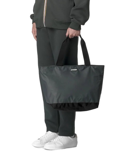 CLERE Sac fourre-tout &agrave; bandouli&egrave;re vert noir&acirc;tre - Sacs pour Femme