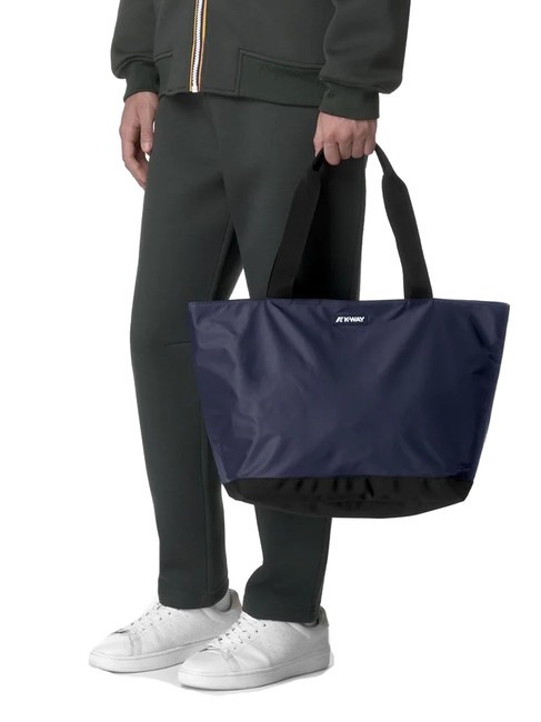 CLERE Sac fourre-tout &agrave; bandouli&egrave;re profondeur bleue - Sacs pour Femme