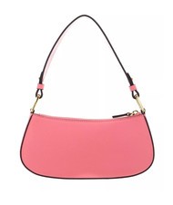 COCCINELLE MERVEILLE Sac à bandoulière en cuir texturé hyper rose - Sacs pour Femme - 3