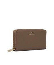 ARMANI EXCHANGE A|X Grand portefeuille zippé autour pisco noir - Portefeuilles Femme - 3