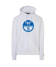 NORTH SAILS BASIC Sweat à capuche imprimé logo blanc - Pulls molletonnés - 4
