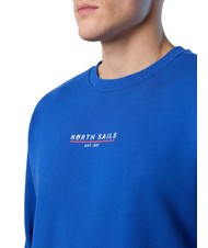 NORTH SAILS BASIC Sweat-shirt en coton avec lettrage logo surf bleu - Pulls molletonnés - 4