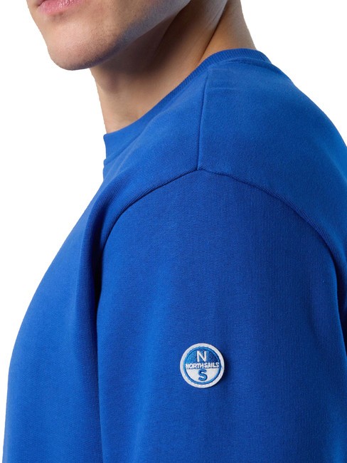 BASIC Sweat-shirt en coton avec lettrage logo surf bleu - Pulls molletonnés