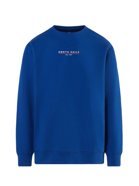 BASIC Sweat-shirt en coton avec lettrage logo surf bleu - Pulls molletonnés