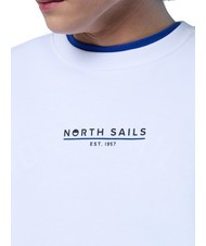NORTH SAILS BASIC Sweat-shirt en coton avec lettrage logo blanc - Pulls molletonnés - 4