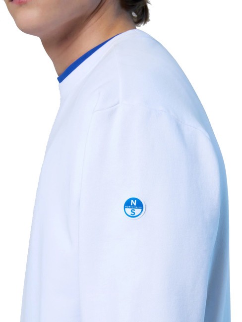 BASIC Sweat-shirt en coton avec lettrage logo blanc - Pulls molletonnés