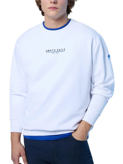 BASIC Sweat-shirt en coton avec lettrage logo blanc - Pulls molletonnés