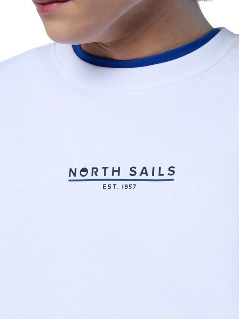 BASIC Sweat-shirt en coton avec lettrage logo blanc - Pulls molletonnés