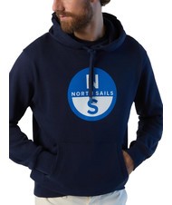 NORTH SAILS BASIC Sweat &agrave; capuche imprim&eacute; logo bleu marine - Pulls molletonn&eacute;s - 3