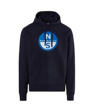 NORTH SAILS BASIC Sweat à capuche imprimé logo bleu marine - Pulls molletonnés - 5