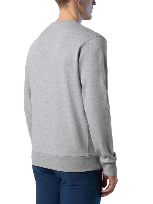 BASIC Sweat-shirt à col rond avec logo imprimé gris mélangé - Pulls molletonnés