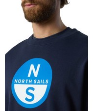 NORTH SAILS BASIC Sweat-shirt à col rond avec logo imprimé bleu marine - Pulls molletonnés - 3