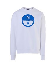 NORTH SAILS BASIC Sweat-shirt &agrave; col rond avec logo imprim&eacute; blanc - Pulls molletonn&eacute;s - 4
