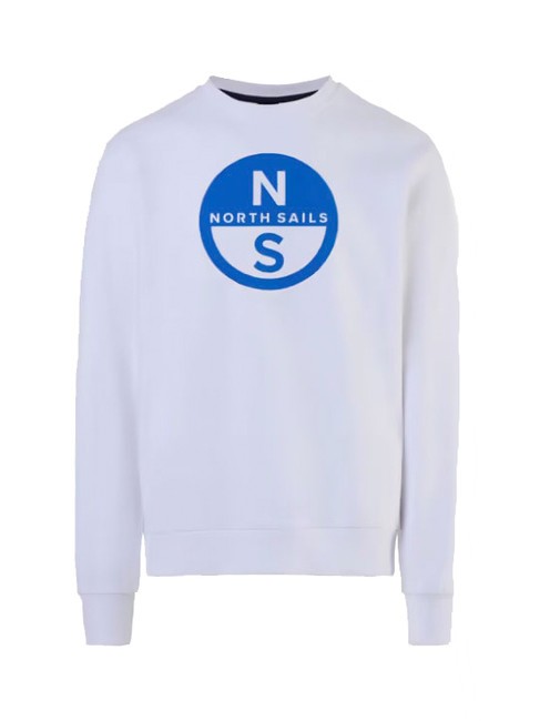 BASIC Sweat-shirt &agrave; col rond avec logo imprim&eacute; blanc - Pulls molletonn&eacute;s