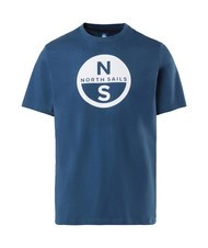 NORTH SAILS BASIC T-shirt en coton imprim&eacute; logo jean fonc&eacute; - T-shirt - 3