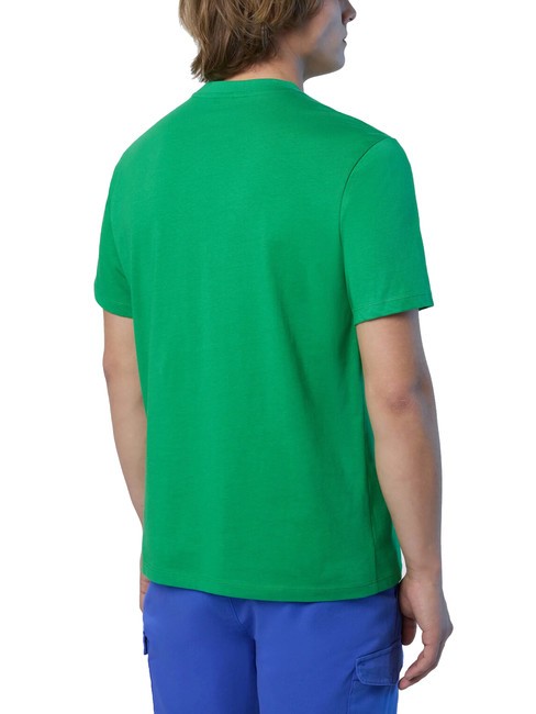 BASIC T-shirt en coton imprimé logo abeille verte - T-shirt