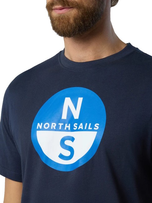 BASIC T-shirt en coton imprim&eacute; logo bleu marine - T-shirt