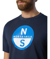 NORTH SAILS BASIC T-shirt en coton imprim&eacute; logo bleu marine - T-shirt - 3