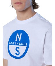 NORTH SAILS BASIC T-shirt en coton imprimé logo blanc - T-shirt - 3