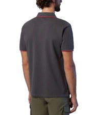 NORTH SAILS COLLAR STRIPED Polo à manches courtes en coton gris fer - chemise polo - 2